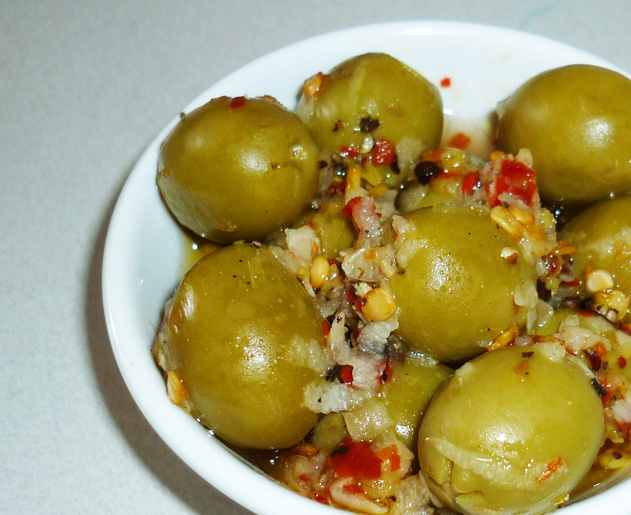 Spicy Marinated Olives